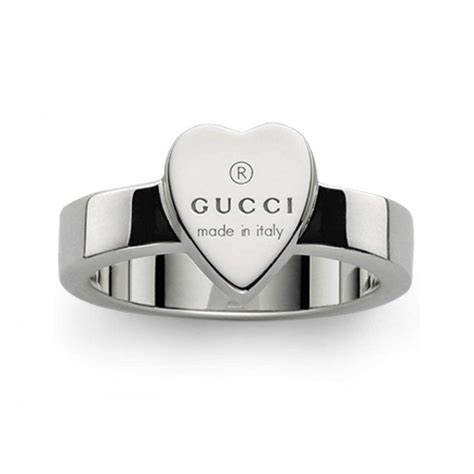 trademark gucci women's heart ring stores|gucci trademark ring in gold.